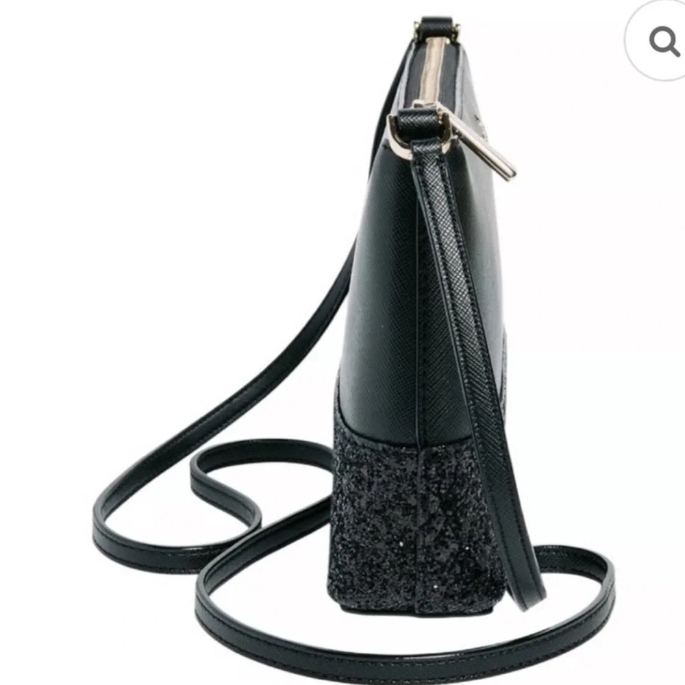NWT Kate Spade New York Flash Glitter Crossbody Black - Picture 4 of 6